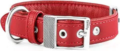 My Family Bilbao Red Leather Collar 36x2.2cm