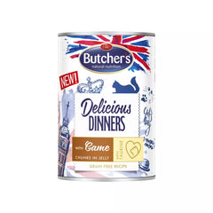 بوتشرز طعام رطب قطع للقطط بنكهة لحم الغزال في الجيلي 400غ