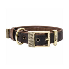 My Family Bilbao Leather Dog Collar Brown 36 x 2.2 cm