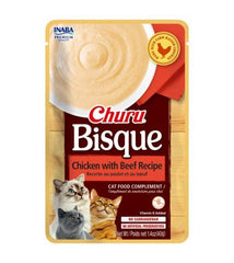 اينابا تشورو بيسك مكافآت رطبة للقطط بنكهة الدجاج واللحم البقري 40غ