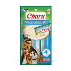 Inaba Churu for Dogs Chicken & Cheese Puree 4x14g
