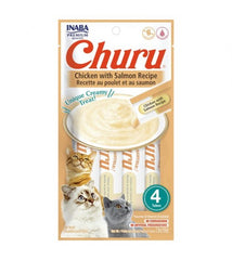 تشورو مكافآت للقطط بنكهة الدجاج والسالمون 4×14غ