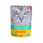 جوسيرا طعام رطب مهروس للقطط البالغة بنكهة الدجاج والبط مع البقدونس 85غ