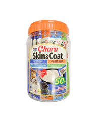 تشورو مكافآت للقطط تشكيلة للعناية بالجلد و الفرو 50×14غ