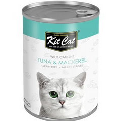 Kit Cat Wet Cat Food Canned Tuna & Mackerel 400g