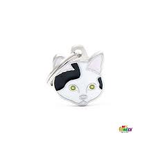 My Family European Short Black and White Hair Necklace