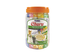 اينابا تشورو مكافات للقطط بنكهة الدجاج والتونة 50×14غ