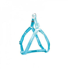 Zolux Mac Leather Adjustable Leather Dog Harness Sky Blue