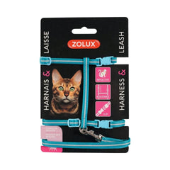 Zolux Vest with Harness for Cats Blue