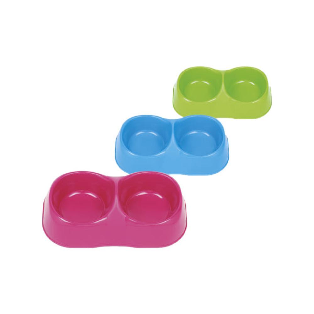 صحن بلاستيكي مزدوج كبير 0.6 لتر