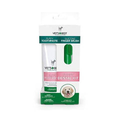 Vets Best Dental Gel with Silicone Finger Brush for Puppies