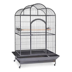 بريفيو قفص للطيور للسلالات الكبيرة والكبيرة جدا لون فضي