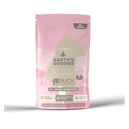 Earth Goodies Wet Dog Food for Small Dogs Duck in Gravy 150g 
