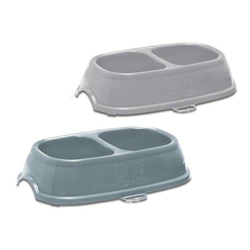 Stefan Plast Brick 11 Double Bowl for Cats and Dogs