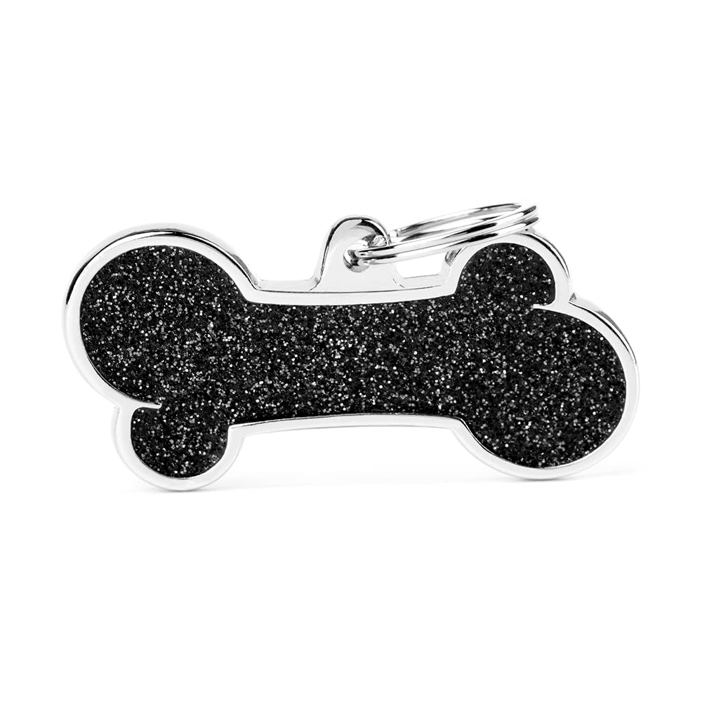 My Family Black Shiny Bone Necklace XL