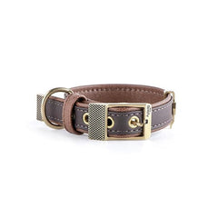 My Family Bilbao Brown Leather Collar Medium 45x2.2cm