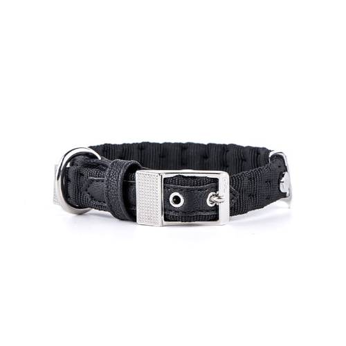 My Family Milan Nylon Dog Collar Black 55x2.8cm Large