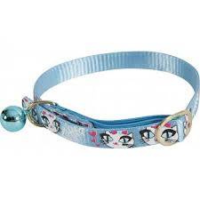 طوق زولكس نايلون كاتي ازرق مع جرس