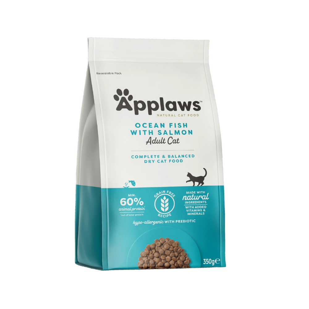 أبلاوز طعام جاف للقطط سمك مع سالمون