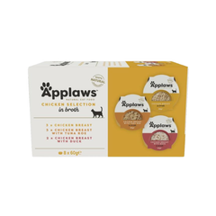 أبلاوز صحون متعددة دجاج متنوع للقطط 8×60غ