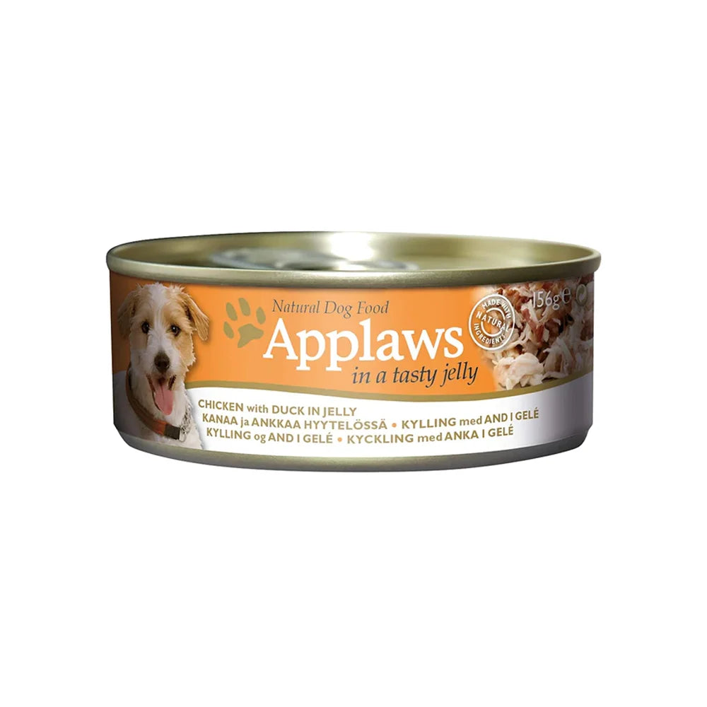 ابلاوز طعام رطب دجاج بالبط مغموس في الجلي للكلاب 156 جرام