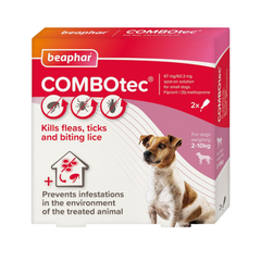 بيفار كومبوتيك قطرة لعلاج البراغيث والقراد والقمل للكلاب الصغيرة (10-2كغ) 67x2مغ