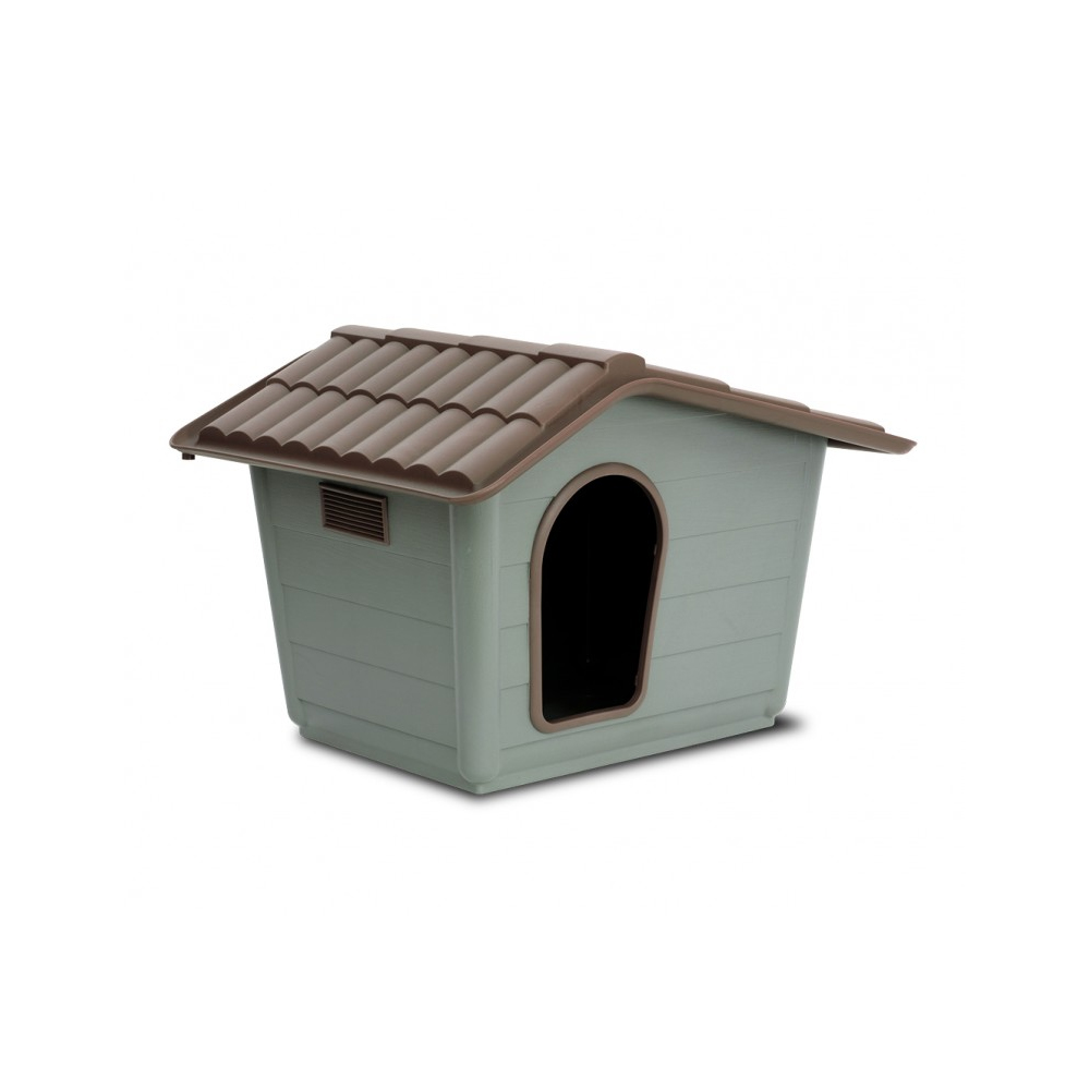 ام بي بيرغامو بيت بلاستيك للقطط والكلاب - وسط