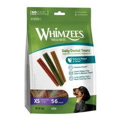ويلنس ويمزيس مكافآت عيدان ستكس لعناية الأسنان 56 قطعة للكلاب الصغيرة جدا الحجم 420غ.
