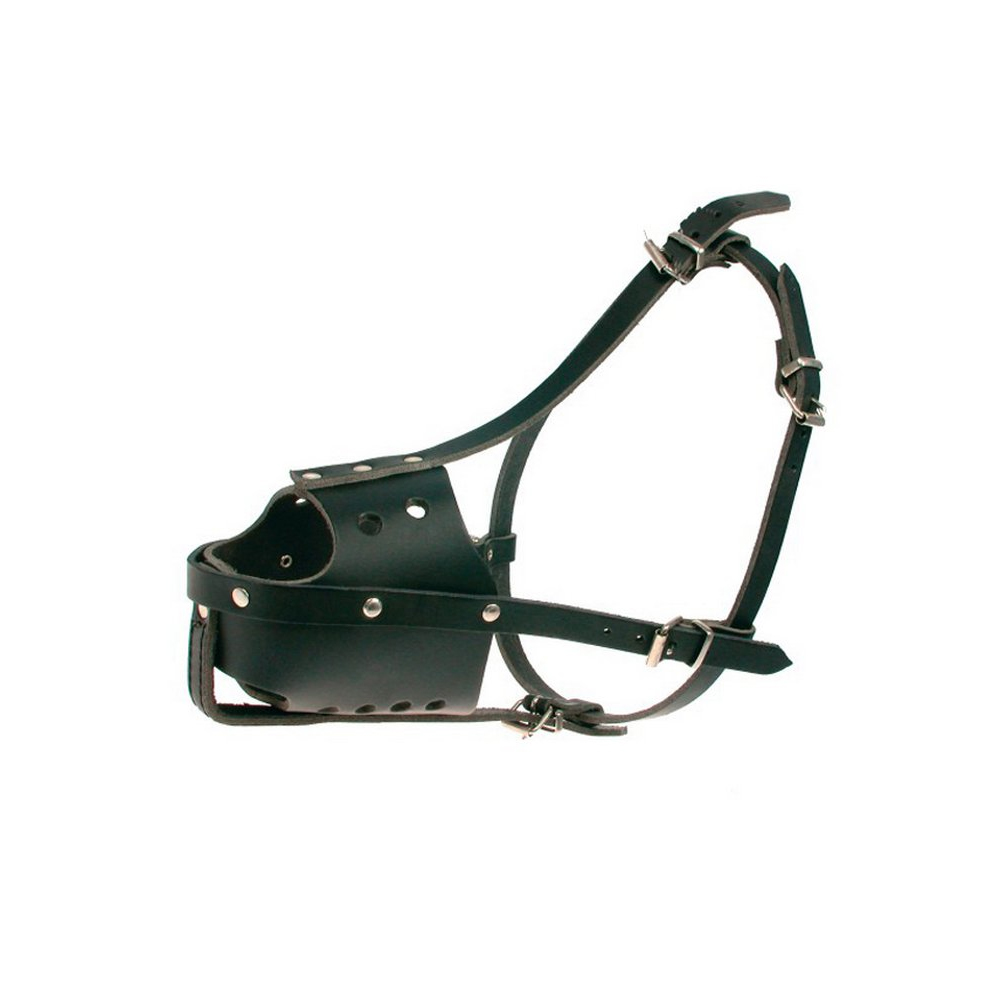 زولكس كمامة يمنع العض جلد مقاس 4