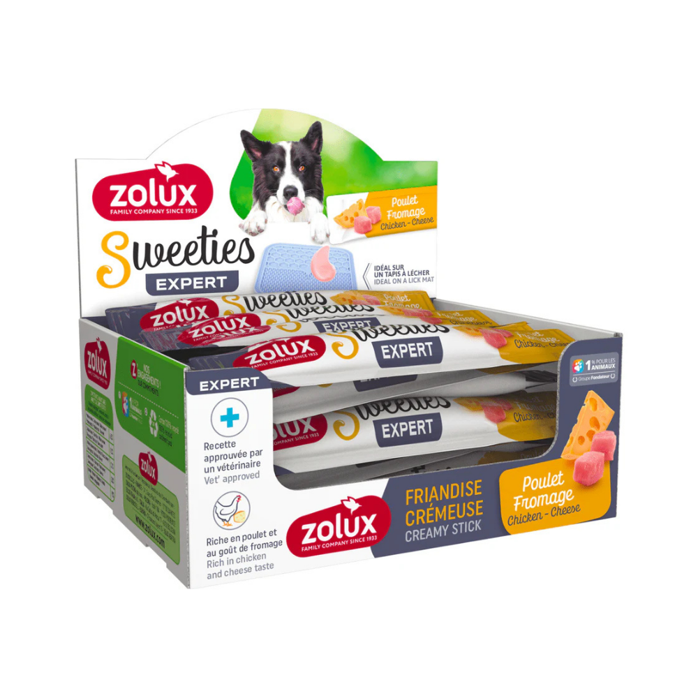 زولكس سويتيز مكافآت دجاج و جبن للكلاب 14غ