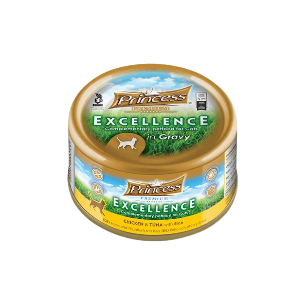 برينسس بريميوم إكسلانس معلبات بالدجاج و التونة مع الأرز 70غ