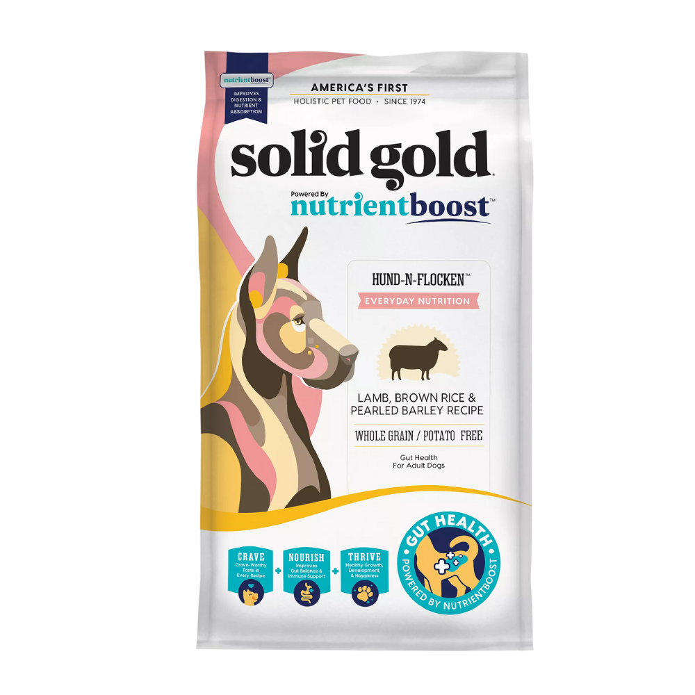 سوليـد جولد نيوترينت بوست هوند إن فلوكن لحم الضأن للكلاب