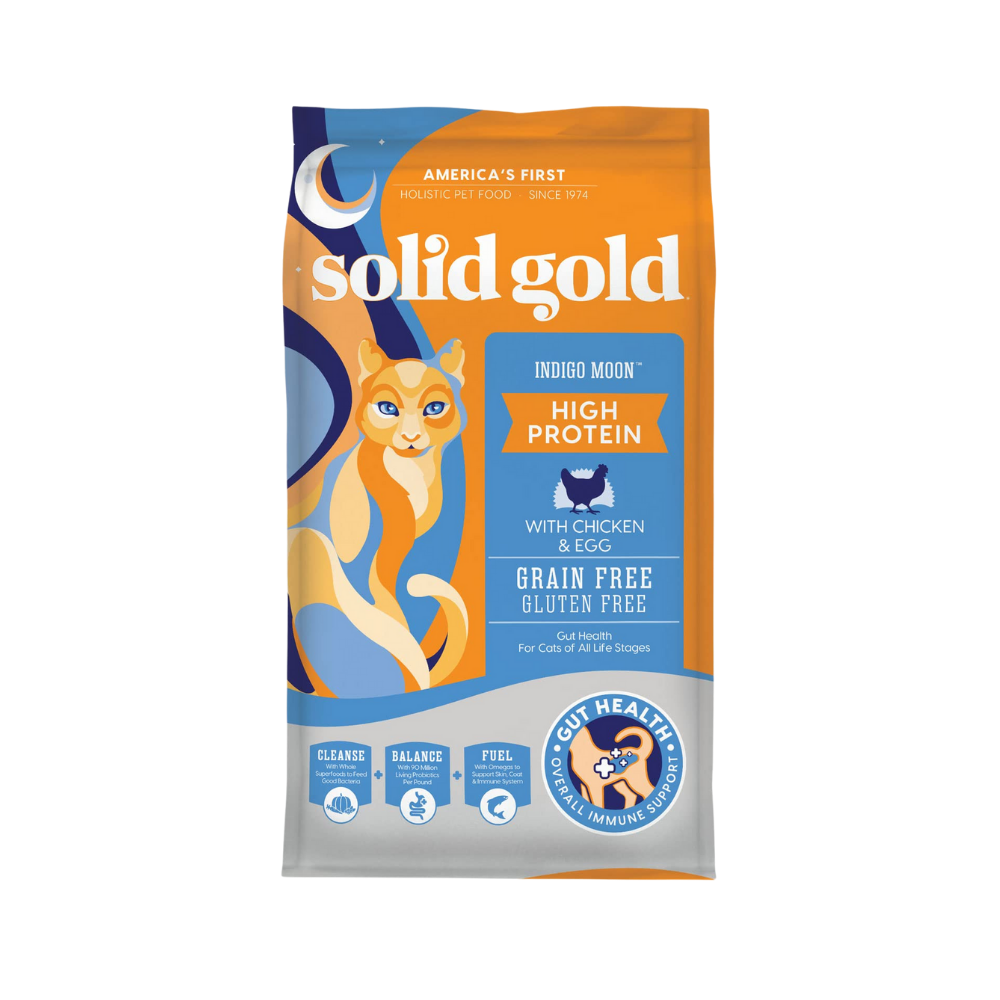 سوليـد جولد اندقو مون بالدجاج مع البيض خالي من الحبوب للقطط