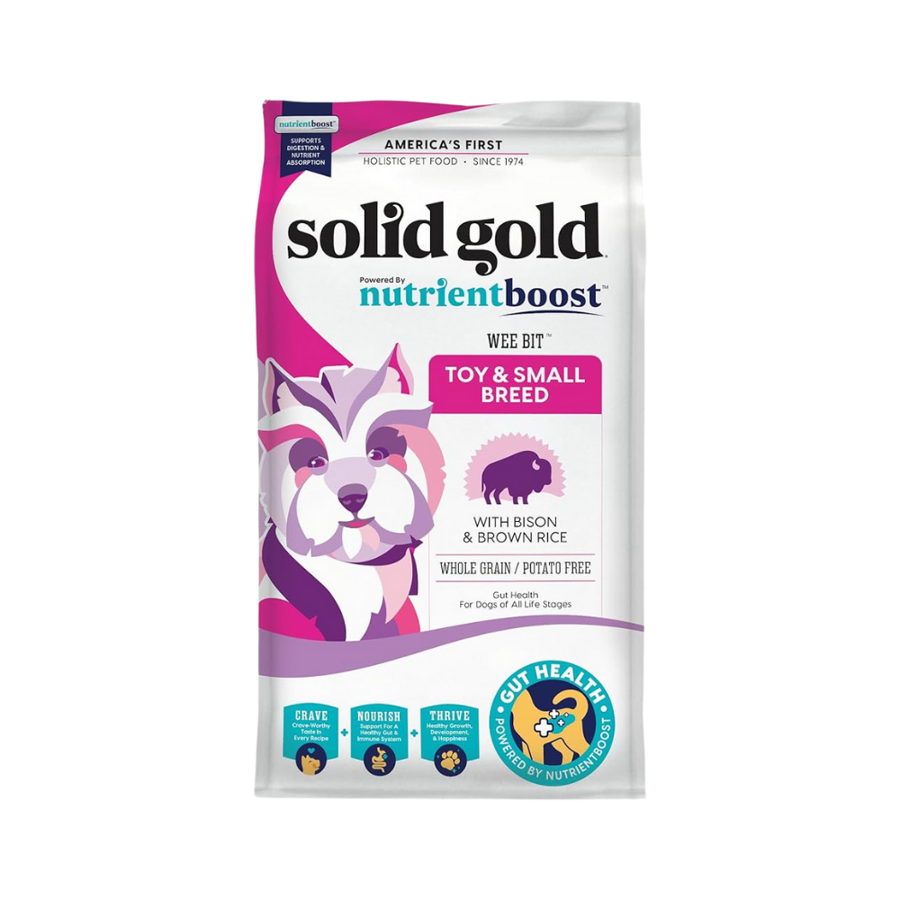 سوليـد جولد وي بت لحم البايسون و الرز البني كامل الحبوب للكلاب