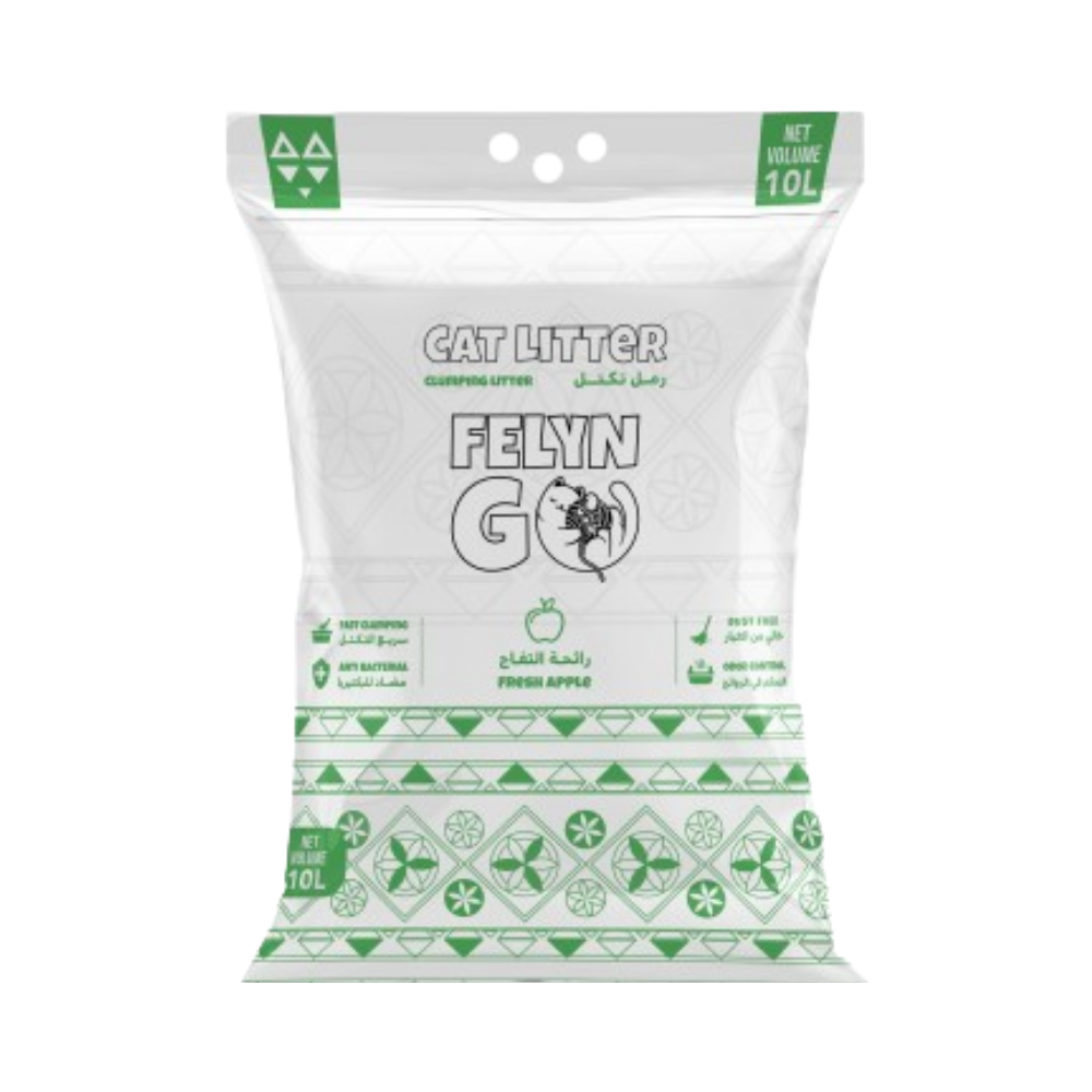فيلاين قو رمل للقطط برائحة التفاح