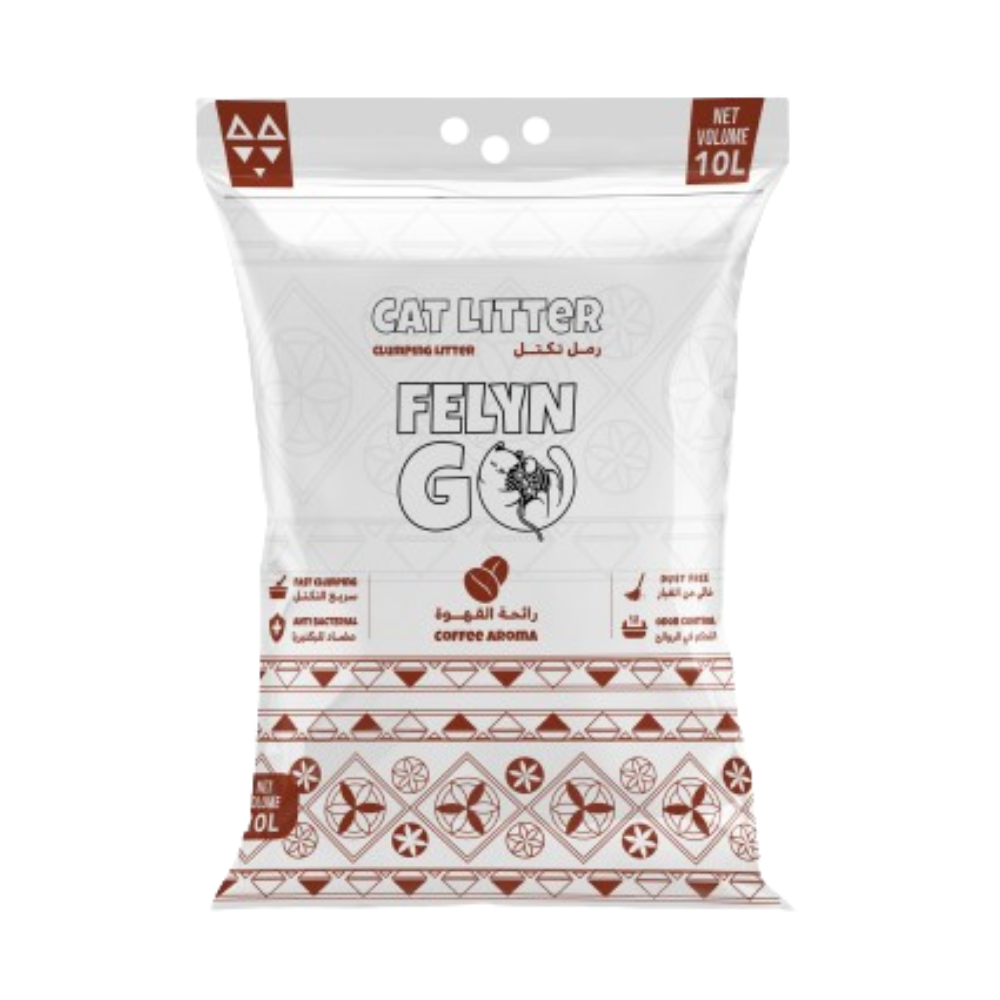فيلاين قو رمل للقطط برائحة القهوة