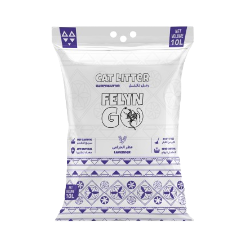 فيلاين قو رمل للقطط برائحة الافندر