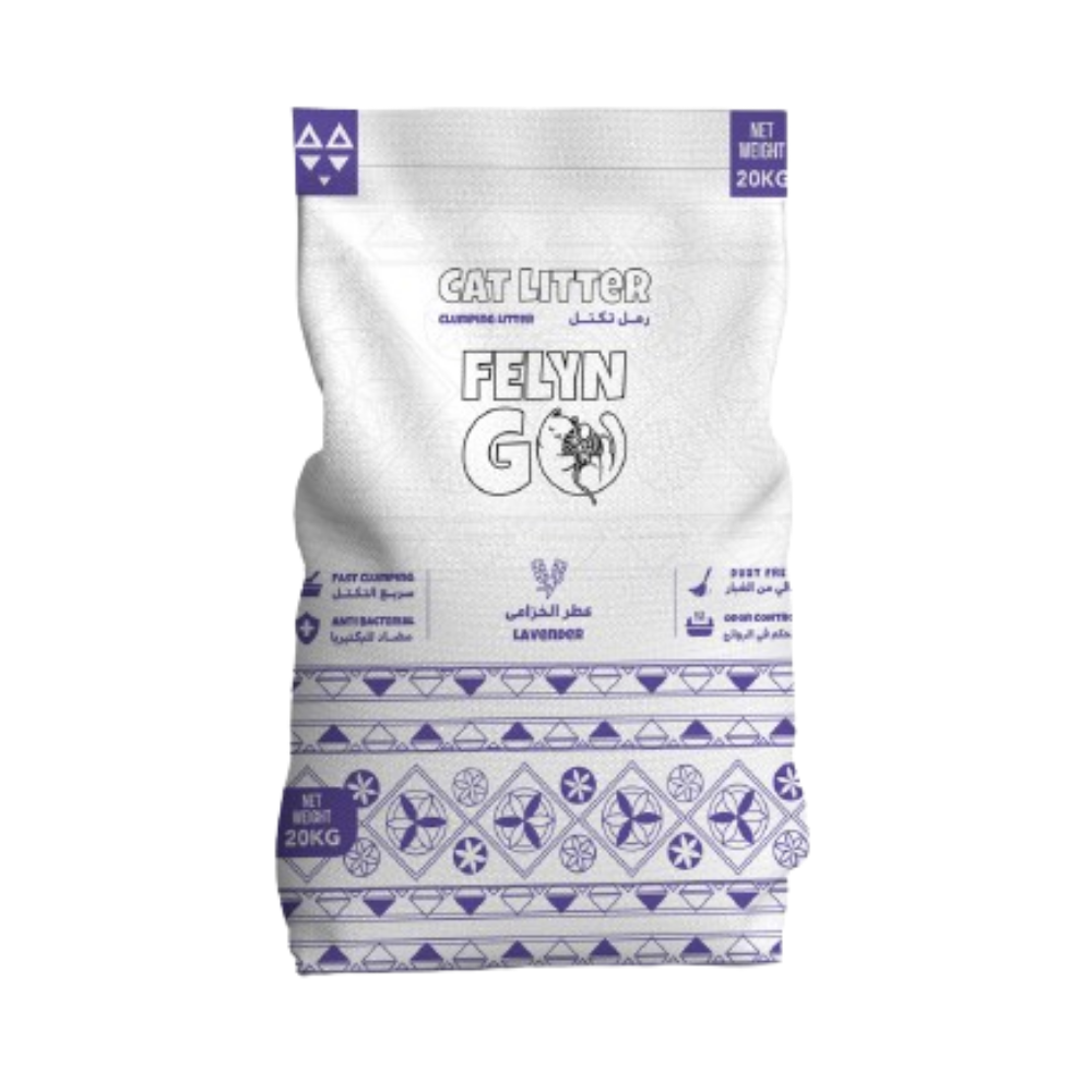 فيلاين قو رمل للقطط برائحة الافندر