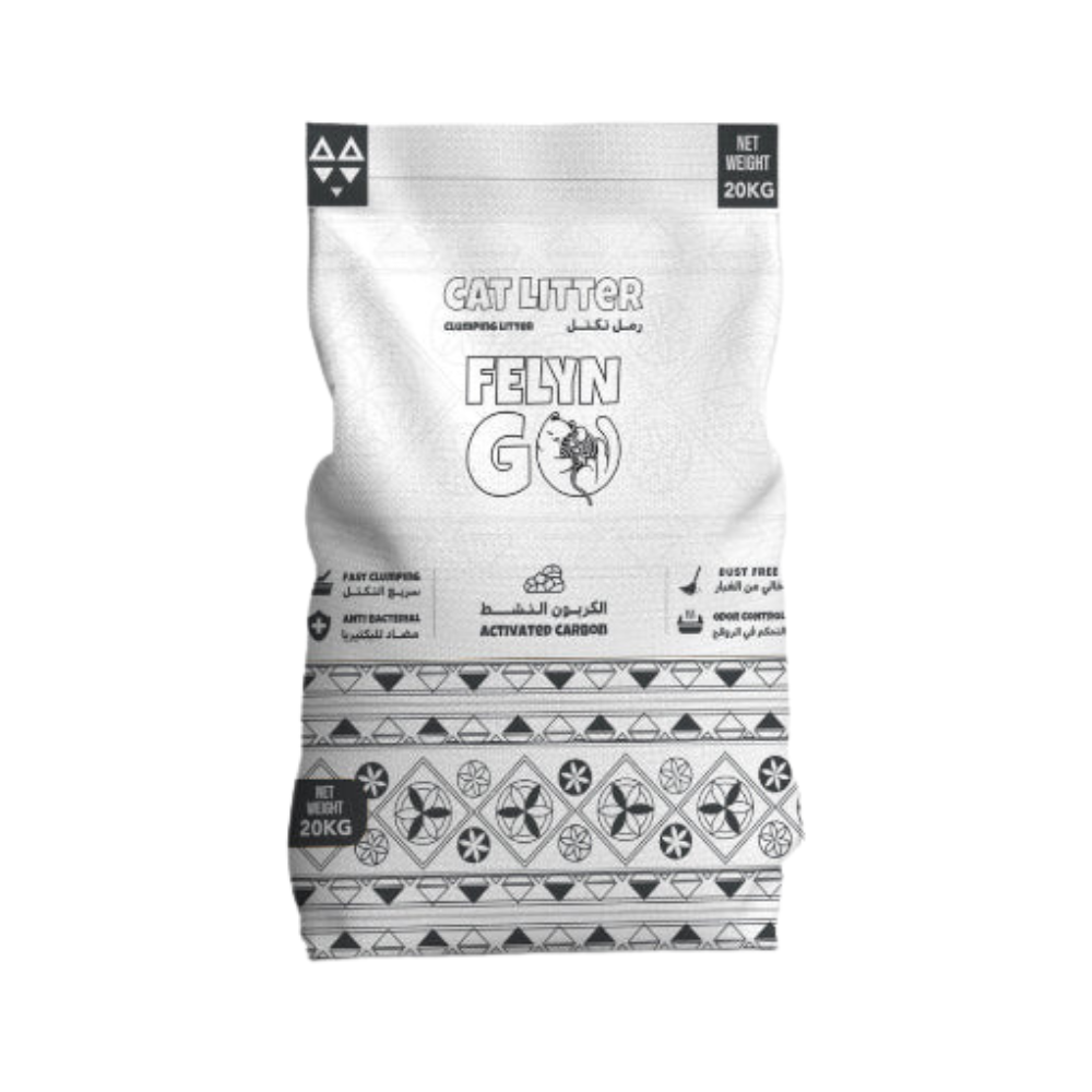 فيلاين قو رمل للقطط بالكربون النشط
