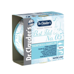 د.كلاودرز معلبات بست فيليه رقم 5 تونة وجمبري للقطط 70غ