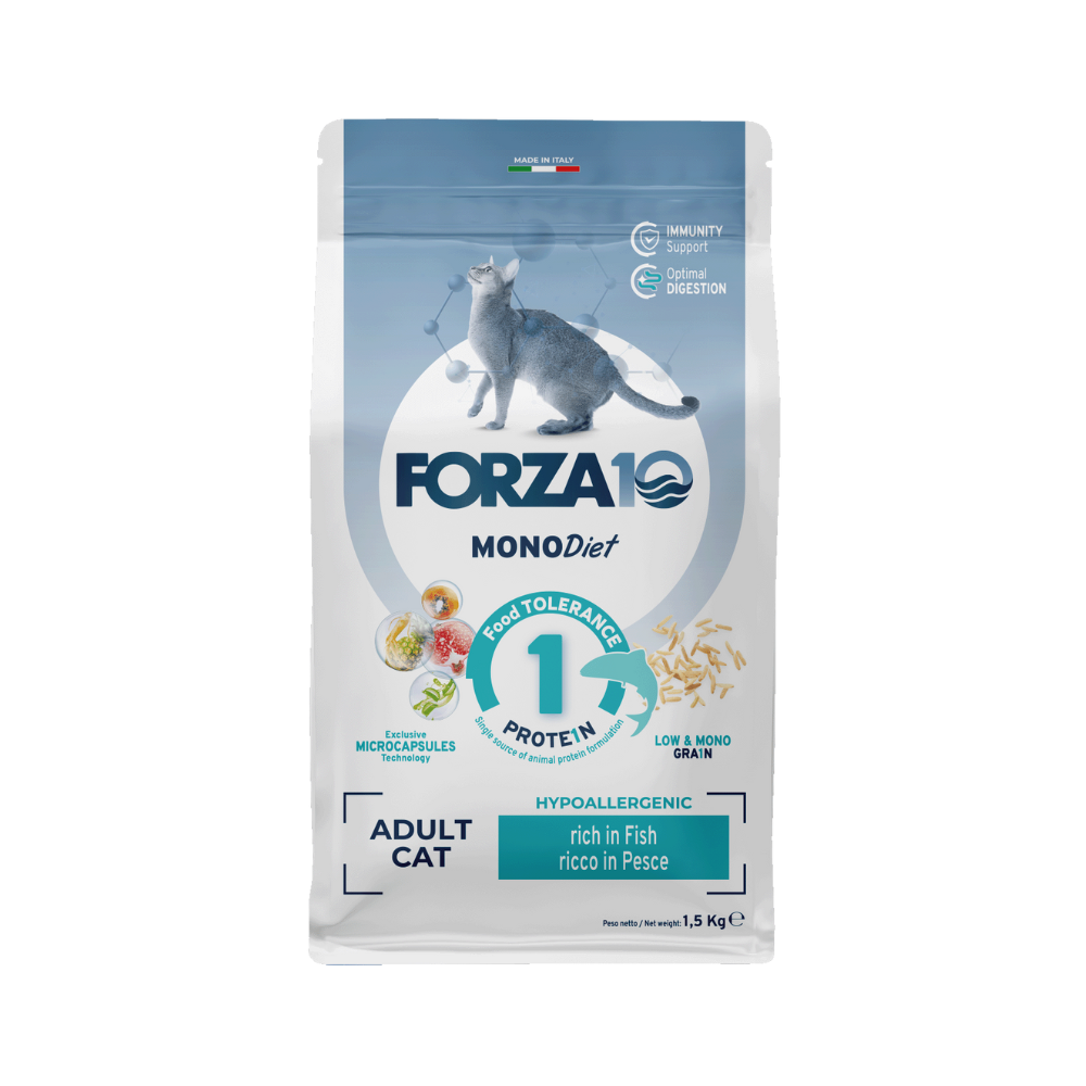 فورزا 10 طعام جاف للقطط مونودايت سمك 1.5 كغ