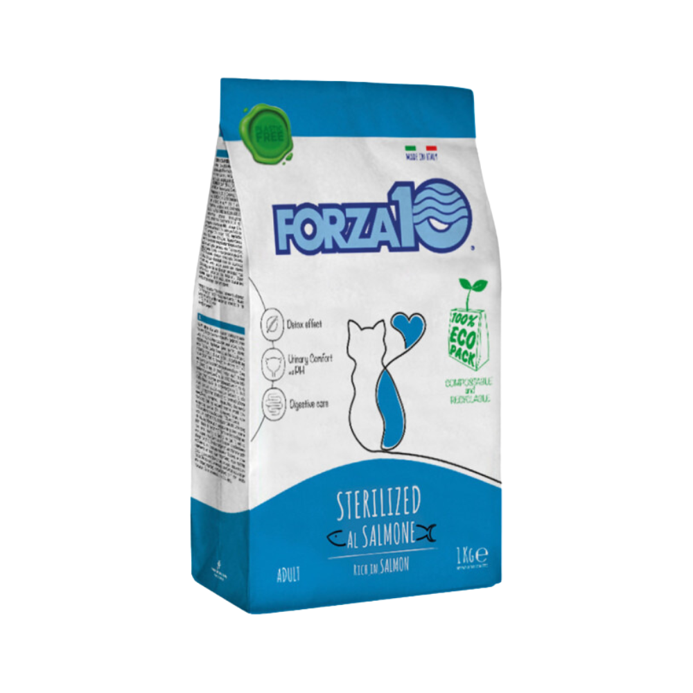 فورزا 10 طعام جاف للقطط المعقمة سلمون