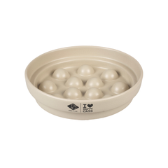 أي لوف هابي كاتس وعاء تغذية على شكل نقط صغيرة الأبيض 750 مل