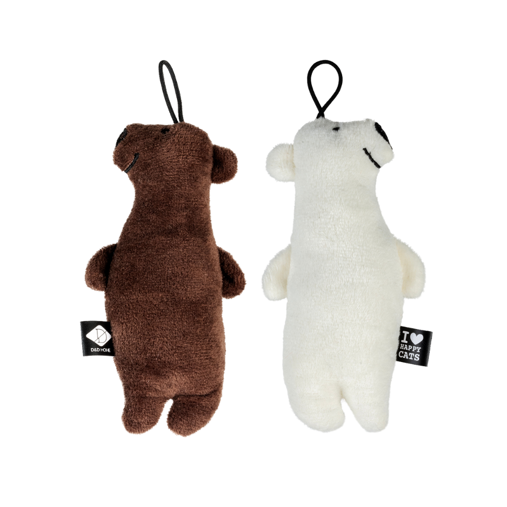 أي لوف هابي كاتس وسادة لعب على شكل دب 13x5x3cm