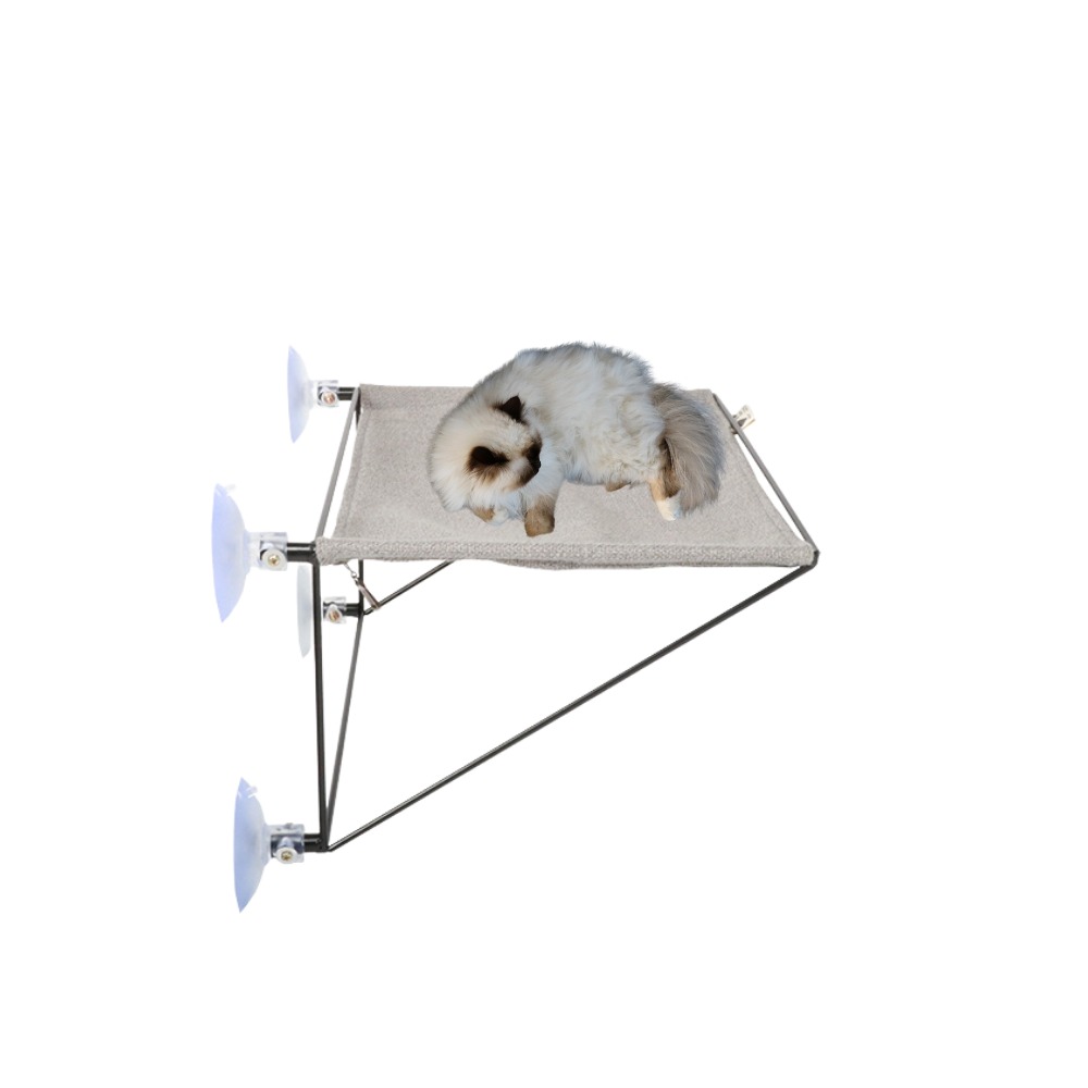 اي لوف هابي كات أوليفيا أرجوحة نافذة رمادي 45×30×20 سم