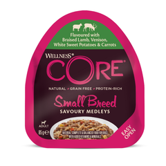ويلنس كور طعام رطب بلحم الضأن والطرائد لفصائل الكلاب الصغيرة 85غ
