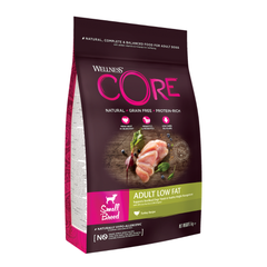 ويلنس كور طعام جاف منخفض الدهون بالديك الرومي لفصائل الكلاب الصغيرة