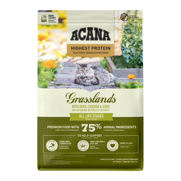 أكانا طعام جاف غراس لاند بالدواجن للقطط