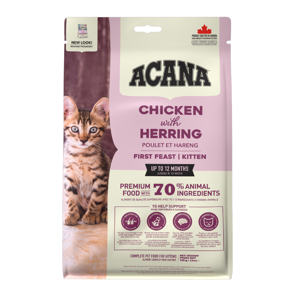 أكانا طعام جاف فيرست فيست بالدجاج والرنجة للقطط