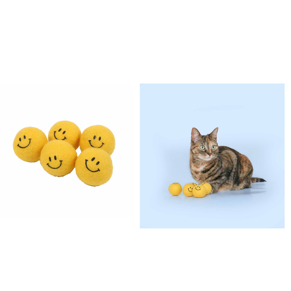 كوكو لعبة قطط كيب أون سمايلينج 3.5×3.5×3.5سم أصفر